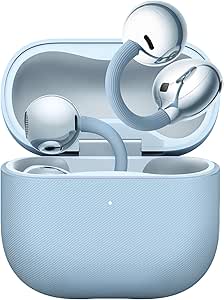 HUAWEI FreeClip 2 Wireless Earphones, Bluetooth Earbuds, C-bridge Design,Adaptive Open-ear Listening, 38 Hours Long Battery Life, iOS & Android, Blue, 12-Month Huawei Care