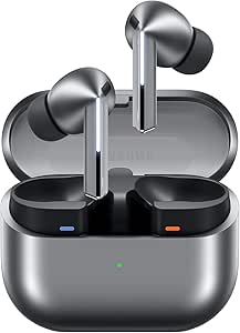 Samsung Galaxy Buds3 Pro, Silver, Wireless Bluetooth Earbuds with Adaptive: Noise Control, Hi-Fi Sound, 360 Audio